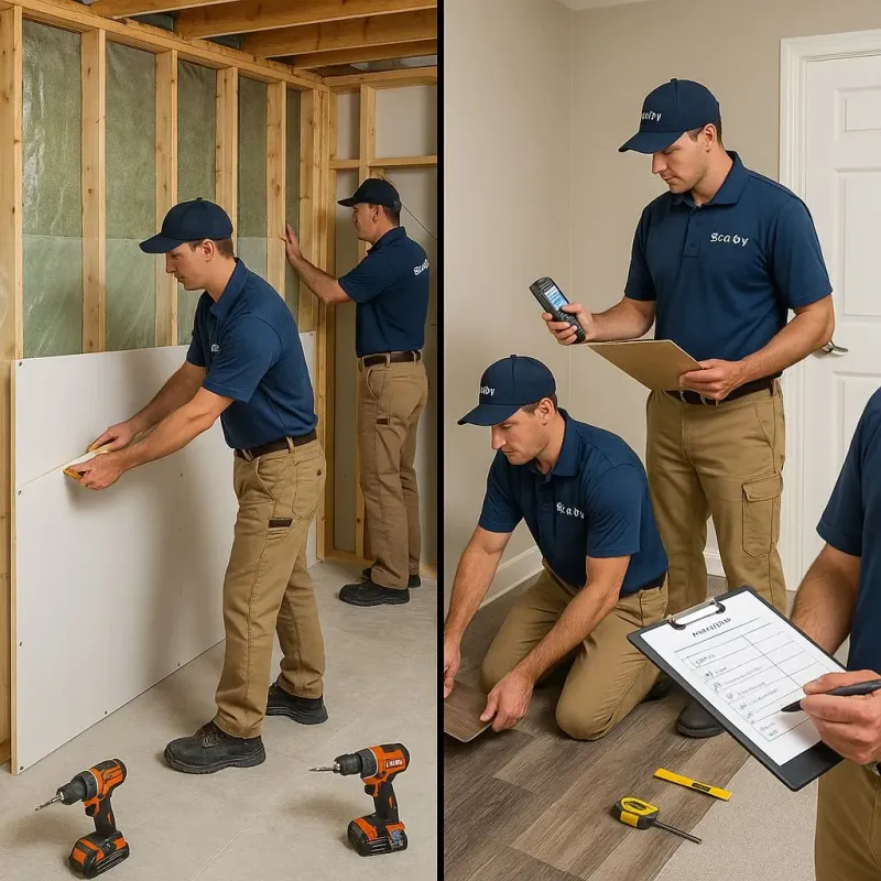 Repairs and Reconstruction process in Como, WI